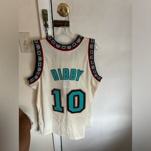Mike Bibby Vancouver Grizzlies Mitchell & Ness NBA jersey L